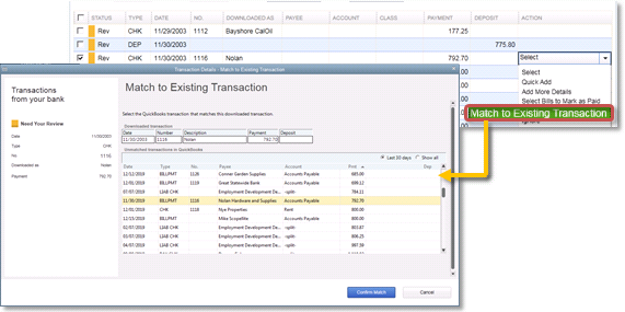 Download transactions in quickbooks